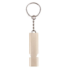 Load image into Gallery viewer, Mini Portable 150db Double Pipe High Decibel Outdoor Camping Hiking Survival Whistle Multi-Tools Emergency Whistle Keychain